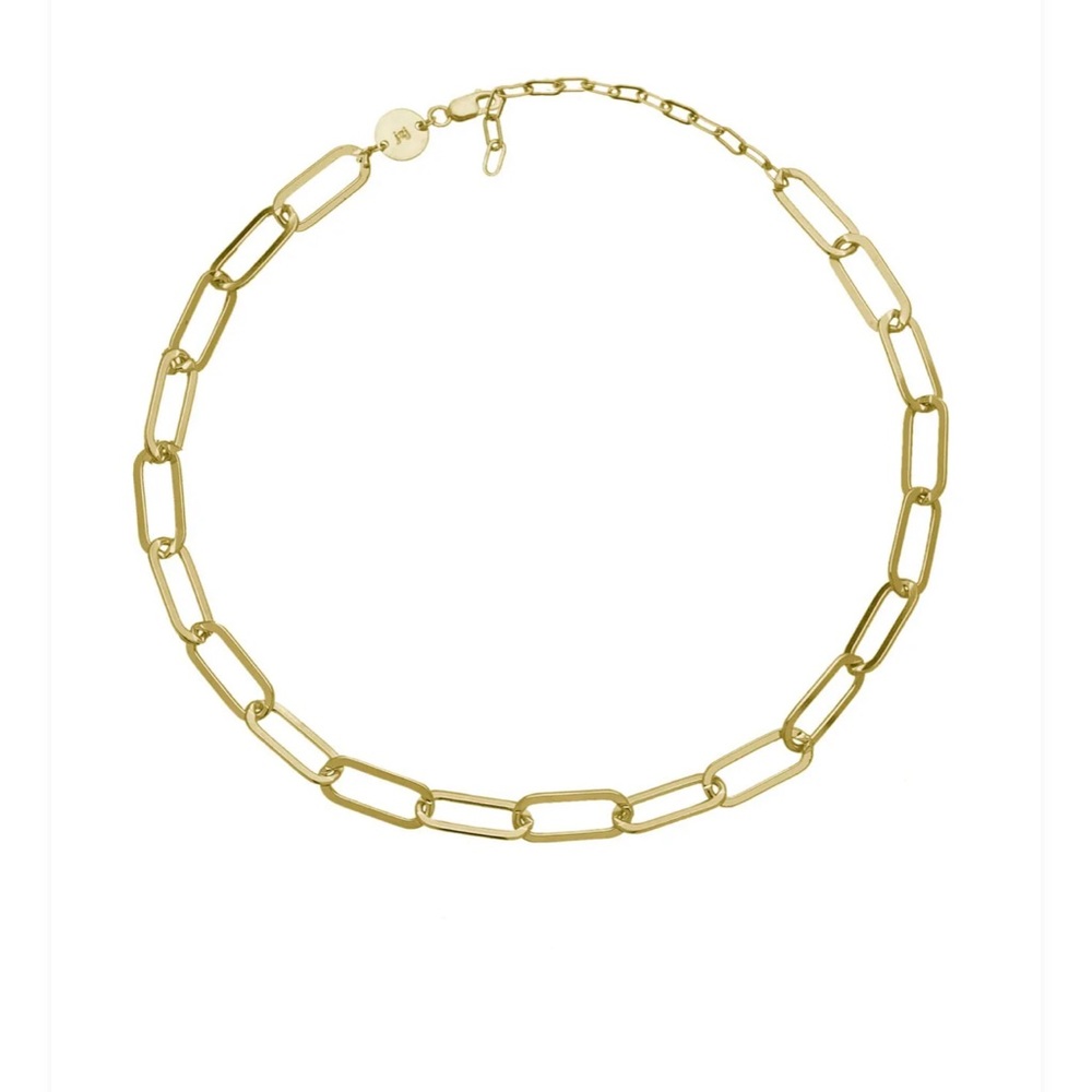Jennifer Zeuner Marta paper clip necklace. Retail $220
